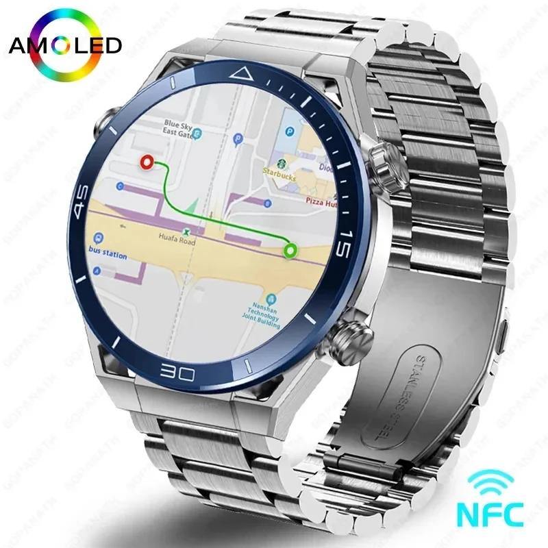  NFC Ʈ ġ GPS ƮĿ, AMOLED HD Ǯ ġ ũ ɹڼ ECG PPG BT ȭ, IP68   Ʈġ, 2024 ǰ